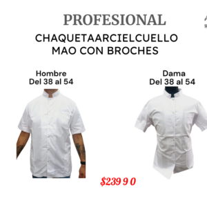 Chaqueta Arciel Cuello Mao con Broches Dama del 38 al 54