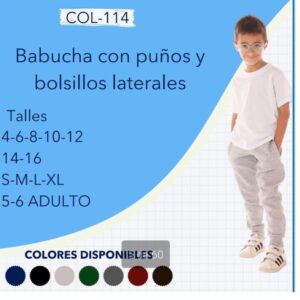 Babucha con Puños y bolsillos laterales