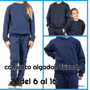 Conjunto Gimnasia niño con buzo cuello redondo