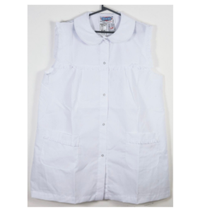 Guardapolvo Poncho Maestra Arciel bordado con broderie y broches del 0 al 4