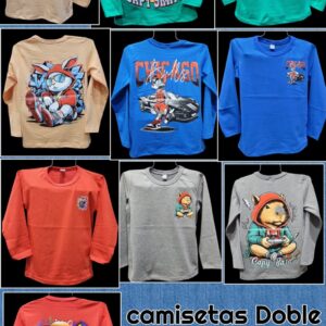 Camisetas Doble Estampado 4 al 14