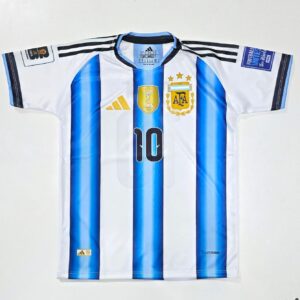Camiseta de la selección argentina manga rangler con limpieza y dtf Talles 1- 5