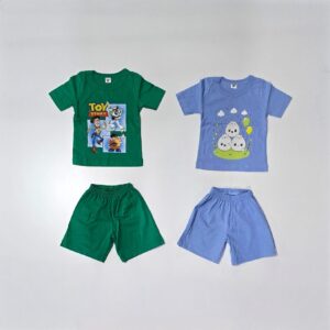 Conjunto de bebe algodón merserisado con dtf varios colores T 2-6