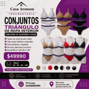 Conjunto Triangulo Morley Con Plush Up Tommy Hilfiger