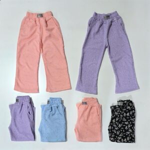 Pantalón de nena palazzo hawaii estampado con bolsillo  varios colores Talles 4-16