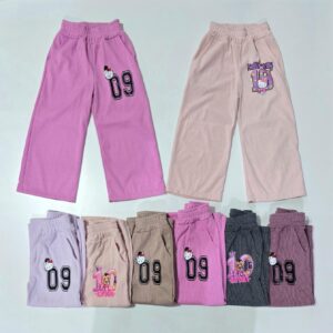 Pantalón de nena palazzo morley  diésel con bolsillo y dtf varios colores T 6-16