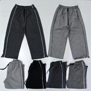 Pantalón de niño rustico con vivos baggi  , bolsillo y cordón varios colores T 6-16