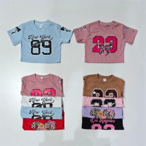 Pupera de nena morley con dtf varios colores T 6-16