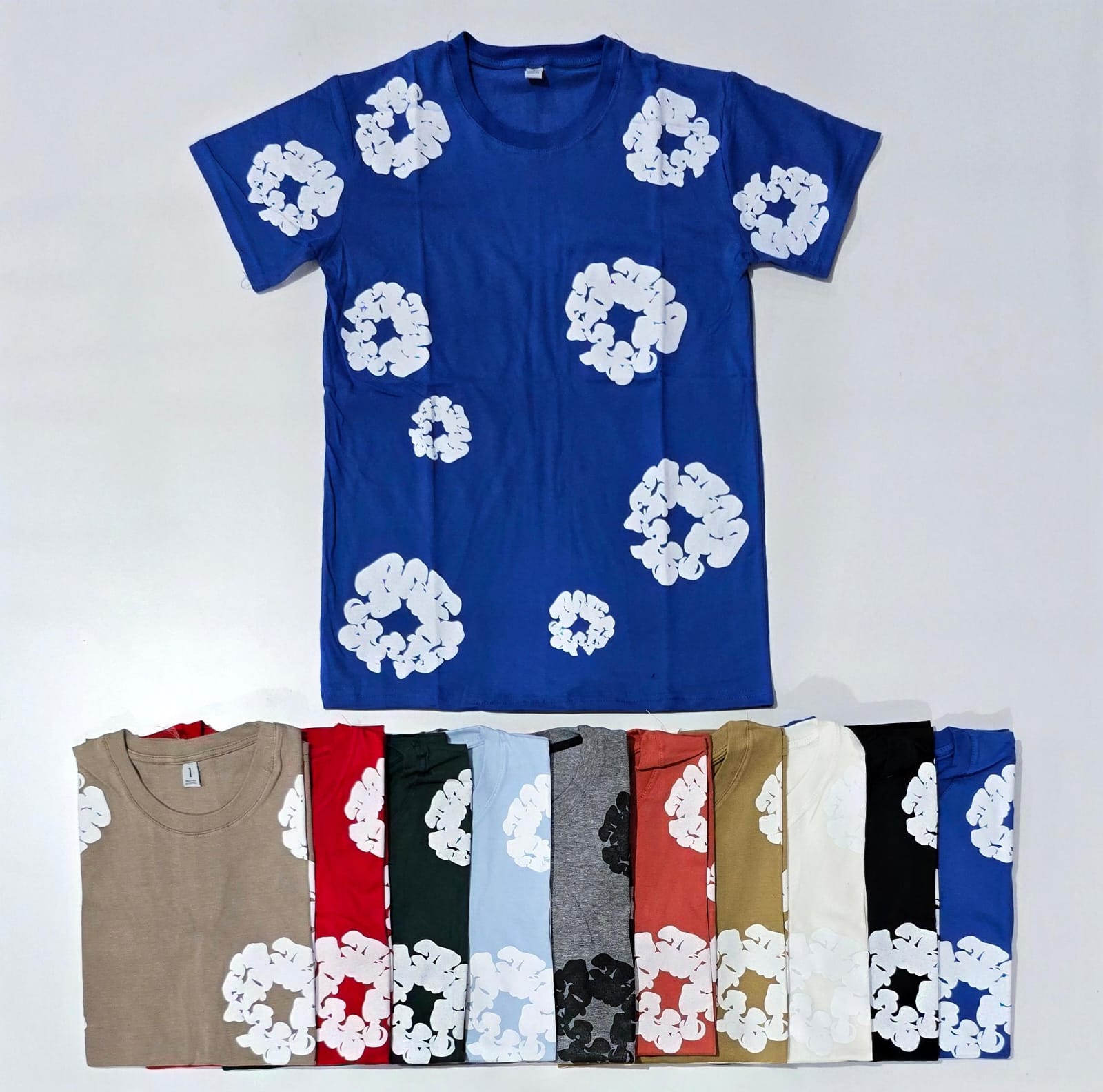 Remera de adulto algodón peinado 24 , 1 con tapa costura varios colores Talles 1-5