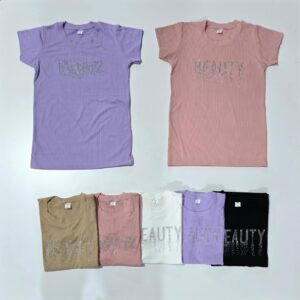 Remera de dama morley con tachas varios colores Talles 2- 6