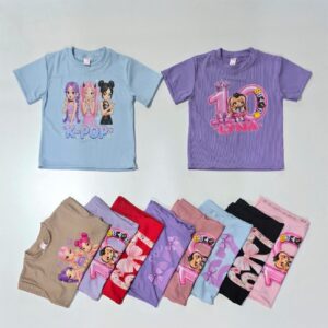 Remera de nena morley con dtf varios colores Talles 6-16