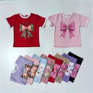 Remera de nena morley combinado con dtf varios colores Talles 6-16