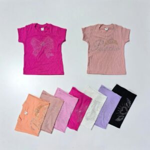 Remera de nena morley con tachas  varios  colores  Talles 4-16