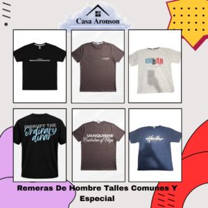 Remeras De Hombre Talle Comun Y Especial
