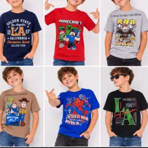Remeras Personajes 6 al 16