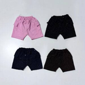 Short de beba scuba con strass y cargo varios colones  T  2-6