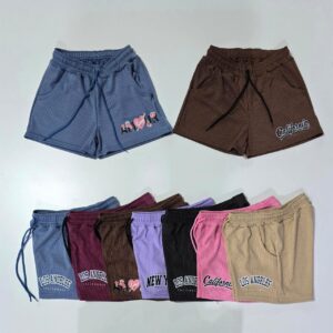 Short de dama morley diesel con bolsillo , cordón y dtf varios colores T  1-5