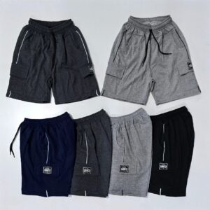 Short de adulto rustico con cargo, cordón  y vivos varios colores T 1-5