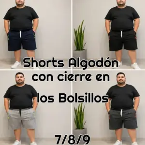 Shorts Algodón con Cierre
